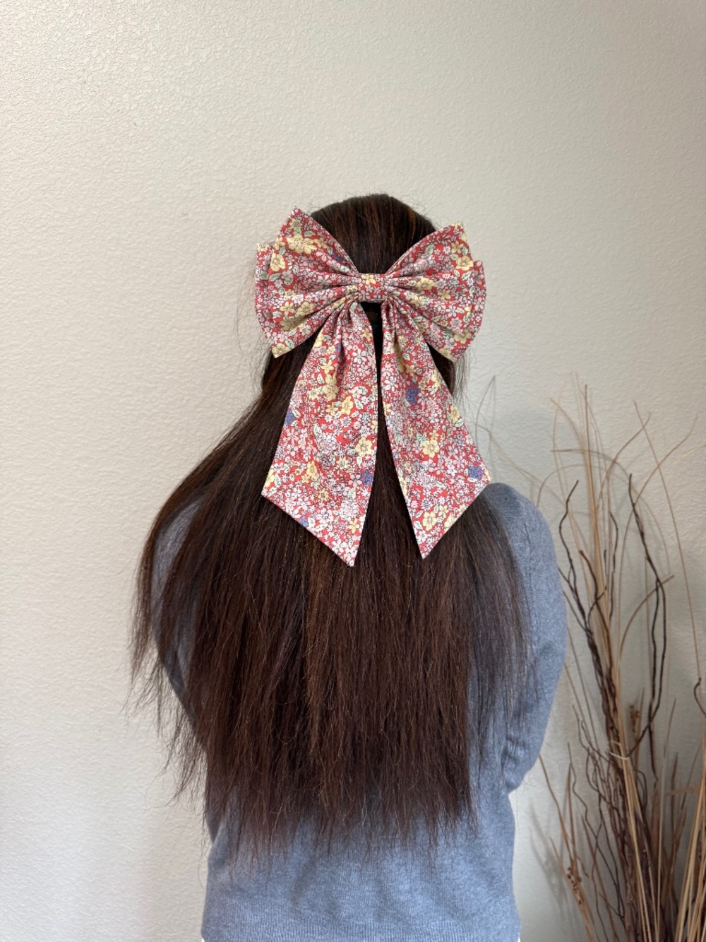 Cotton hair bow hair clip big bow